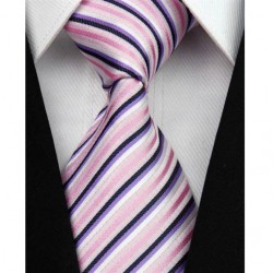 Hodvábna kravata ružová NT0071