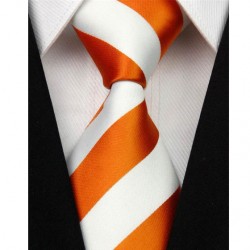 Hodvábna kravata oranžová NT0102