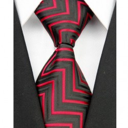 Hodvábna kravata čierna NT0007