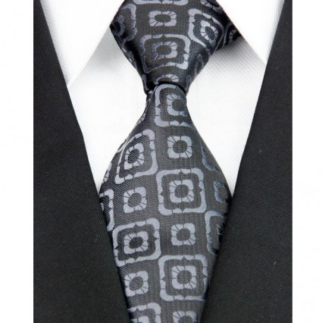 Hodvábna kravata čierna NT0114