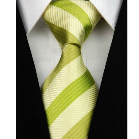 Hedvábná kravata zelená NT0156