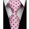 Hedvábná kravata růžová NT0048