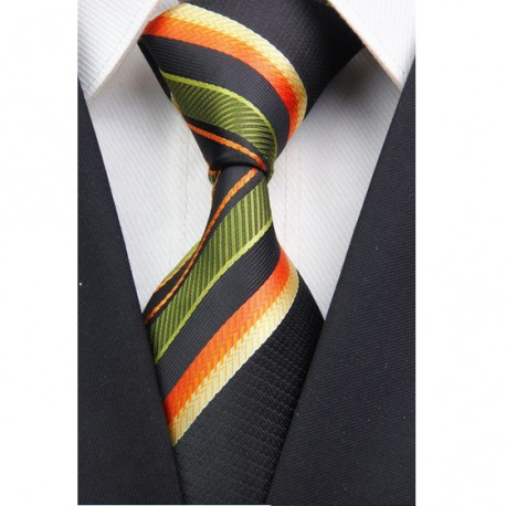 Hedvábná kravata zelená NT0028