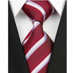 Hodvábna kravata červená NT0096
