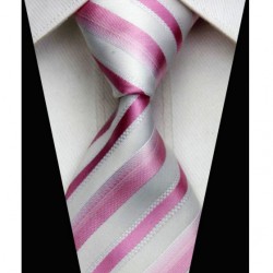Hodvábna kravata ružová NT0512