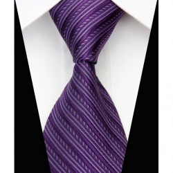 Hodvábna kravata fialova NT0542