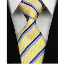 Hodvábna kravata žltá NT0183