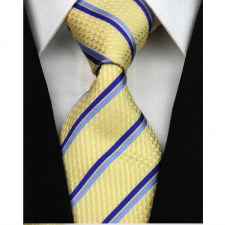 Hodvábna kravata žltá NT0183