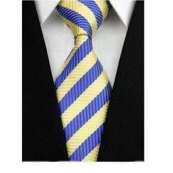 Hodvábna kravata žltá NT0105