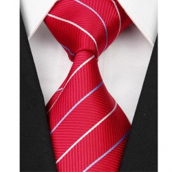 Hedvábná kravata červená NT0073