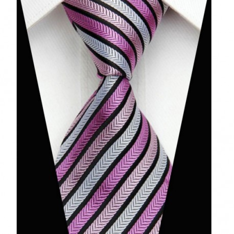 Hedvábná kravata růžová NT0533