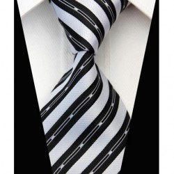 Hodvábna kravata čierna NT0579