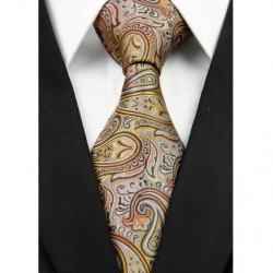 Kašmírová hedvábná kravata hnědá NT0283