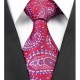 Kašmírová hedvábná kravata červená NT0222