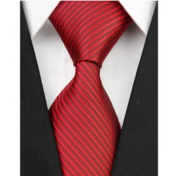 Hodvábna kravata červená NT0093