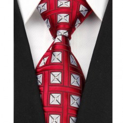 Hedvábná kravata červená NT0014