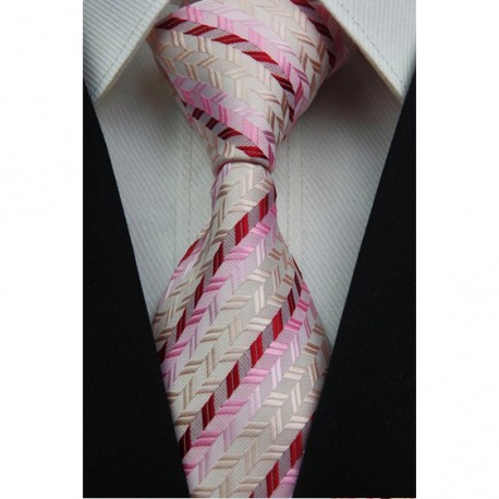 Hedvábná kravata růžová NT0024
