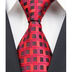 Hodvábna kravata červená NT0027