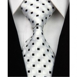 Hodvábna kravata biela NT0032
