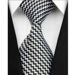 Hodvábna kravata biela NT0041