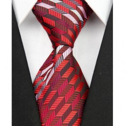 Hedvábná kravata červená NT0044