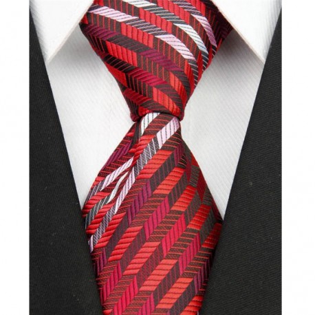 Hedvábná kravata červená NT0044