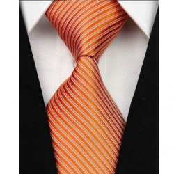 Hedvábná kravata oranžová NT0045