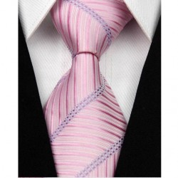 Hedvábná kravata růžová NT0055