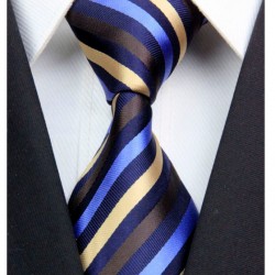 Hedvábná kravata černá NT0312