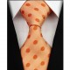Hodvábna kravata oranžova NT0204