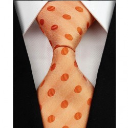 Hedvábná kravata oranžová NT0204