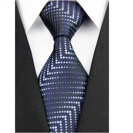 Hedvábná kravata černá NT0197