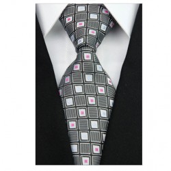 Hedvábná kravata černá NT0202