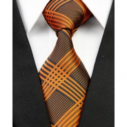 Hedvábná kravata oranžová NT0218
