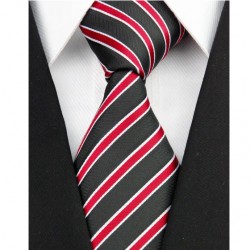 Hodvábna kravata čierna NT0205