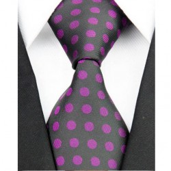 Hedvábná kravata černá NT0193
