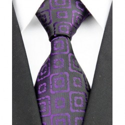 Hedvábná kravata černá NT0195