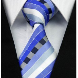 Hedvábná kravata modrá NT0247