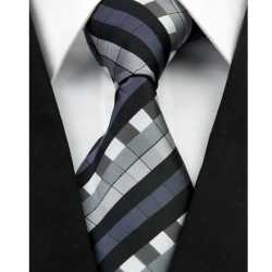 Hedvábná kravata černá NT0228