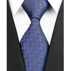 Hedvábná kravata černá NT0196