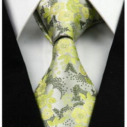 Hedvábná kravata zelená NT0260