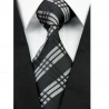 Hedvábná kravata černá NT0242