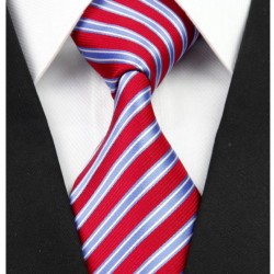 Hedvábná kravata červená NT0240