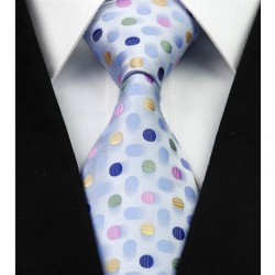 Hodvábna kravata strieborná NT0263