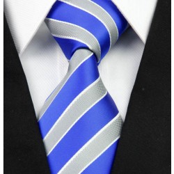 Hedvábná kravata modrá NT0251