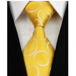 Hodvábna kravata žltá NT0201