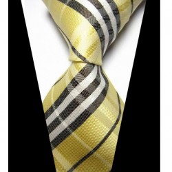 Hodvábna kravata žltá NT0429