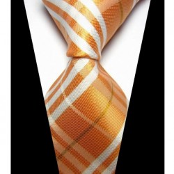 Hedvábná kravata oranžová NT0431