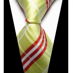 Hodvábna kravata žltá NT0419