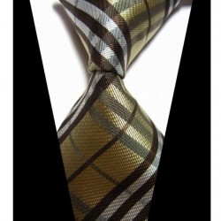 Hodvábna kravata žltá NT0425